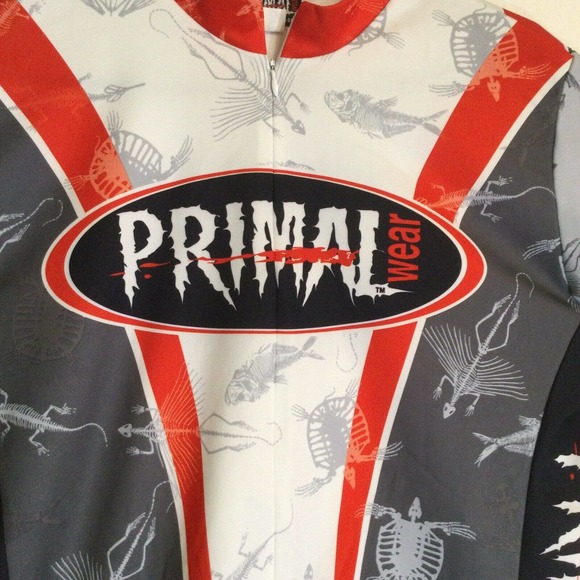 Primal Wear Cycling Jersey Shirt Mens Large Bold colors Red Black Gray - Picture 3 of 5